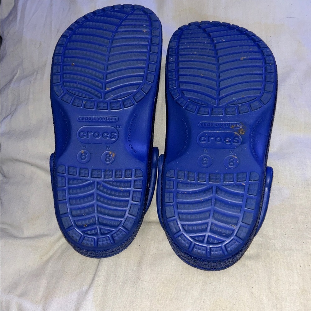 HP🎊Disney Make a Wish Blue Glitter Crocs - Picture 4 of 6